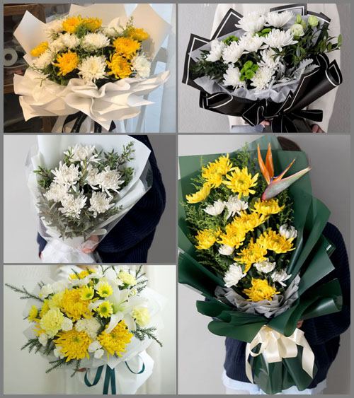 广东肇庆市广宁县横山镇白坎村白事花束代送
